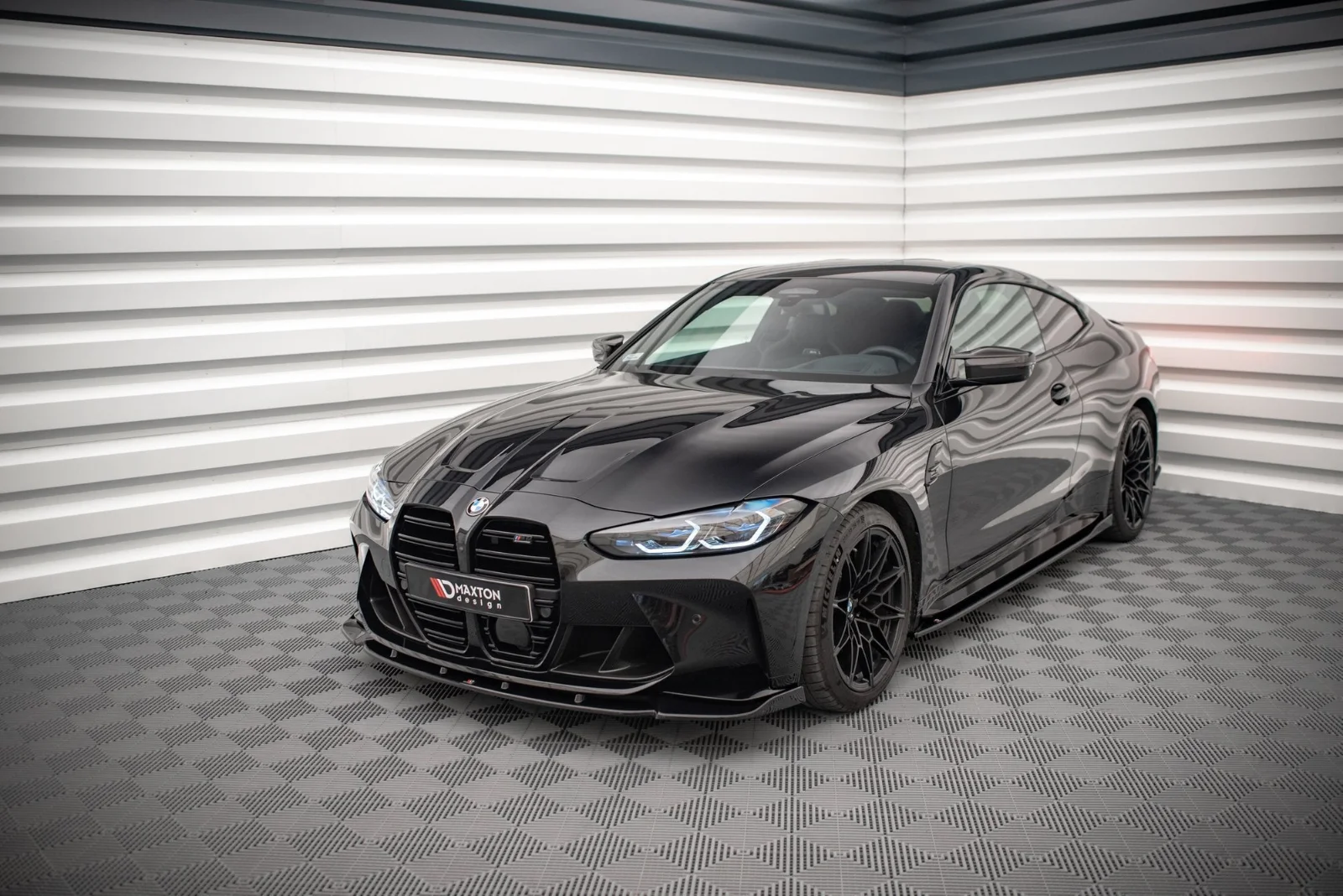 Maxton Design Frontsplitter V.3 für BMW M4 G82 FL M3 G80 G81 – Schwarz glänzend