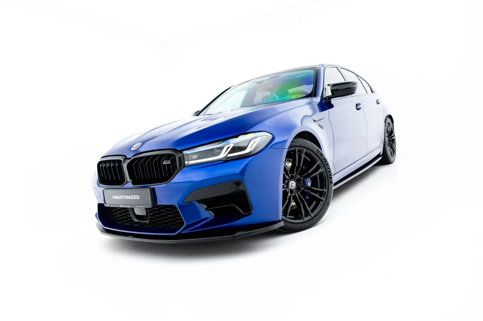 Maxton Design Frontsplitter V.3 für BMW M5 F90 FL – Schwarz glänzend