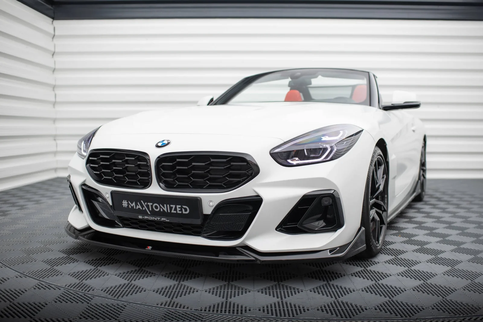 Maxton Frontsplitter V.3 für BMW Z4 M40i M-Paket G29 FL – Schwarz glänzend