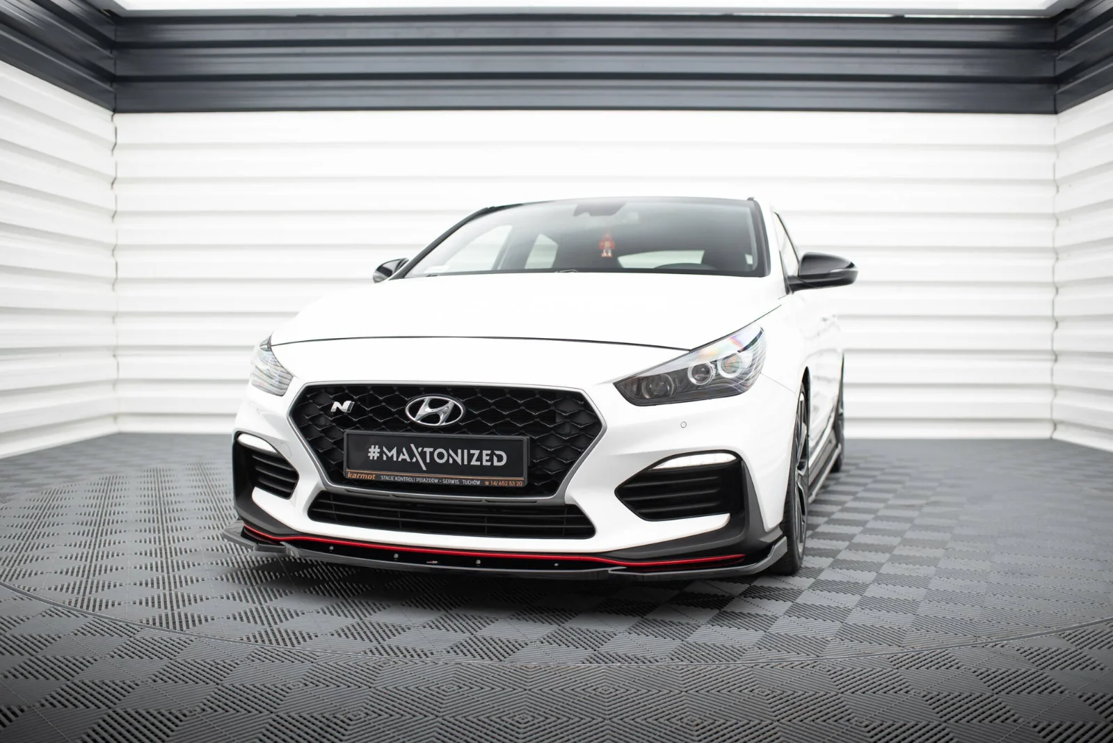 Maxton Design Frontsplitter V.3 für Hyundai i30 N Mk3 – Schwarz glänzend