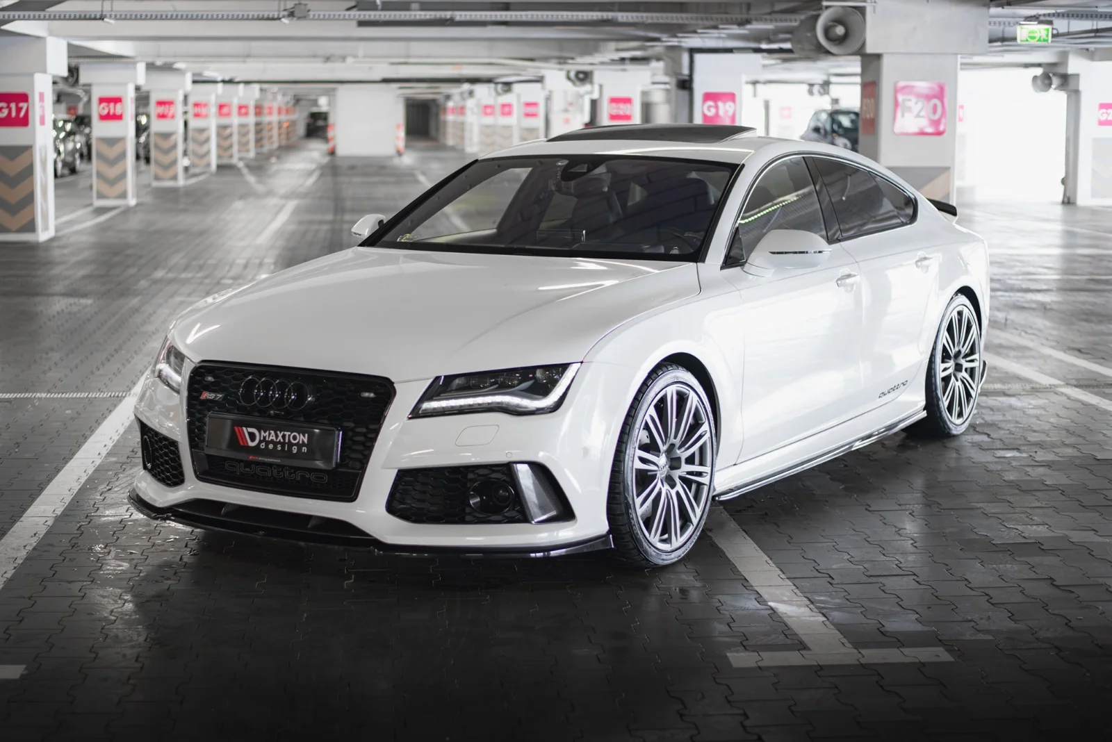 Maxton Design Frontsplitter V.4 für Audi RS7 C7 – Schwarz glänzend