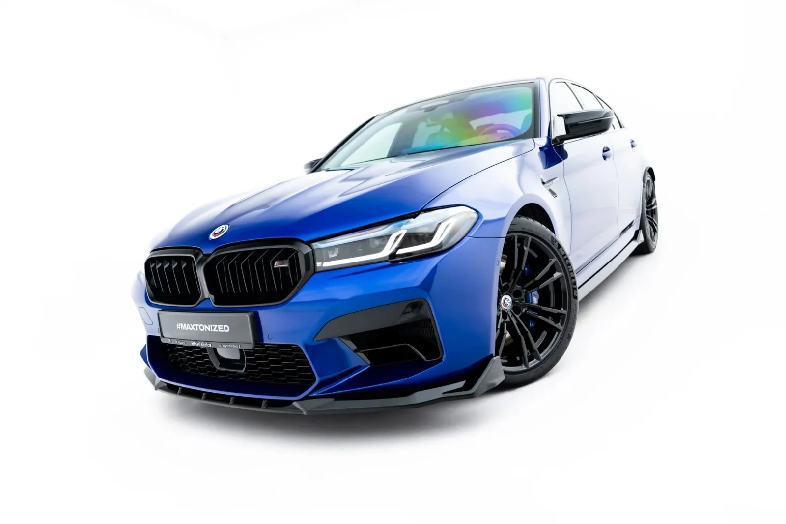 Maxton Design Frontsplitter V.4 für BMW M5 F90 FL – Schwarz glänzend