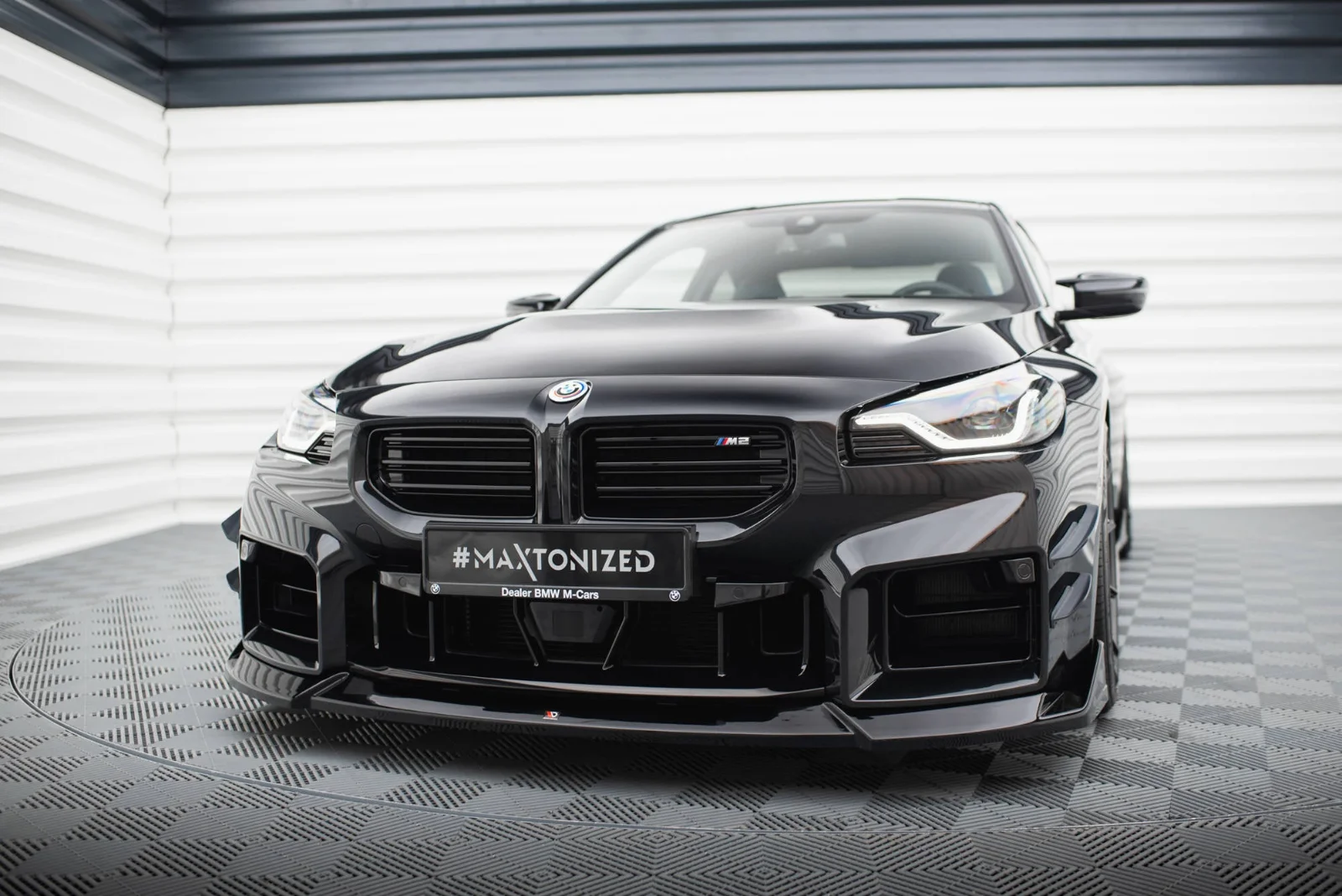 Maxton Design Frontsplitter V.5 für BMW M2 G87 – Schwarz glänzend