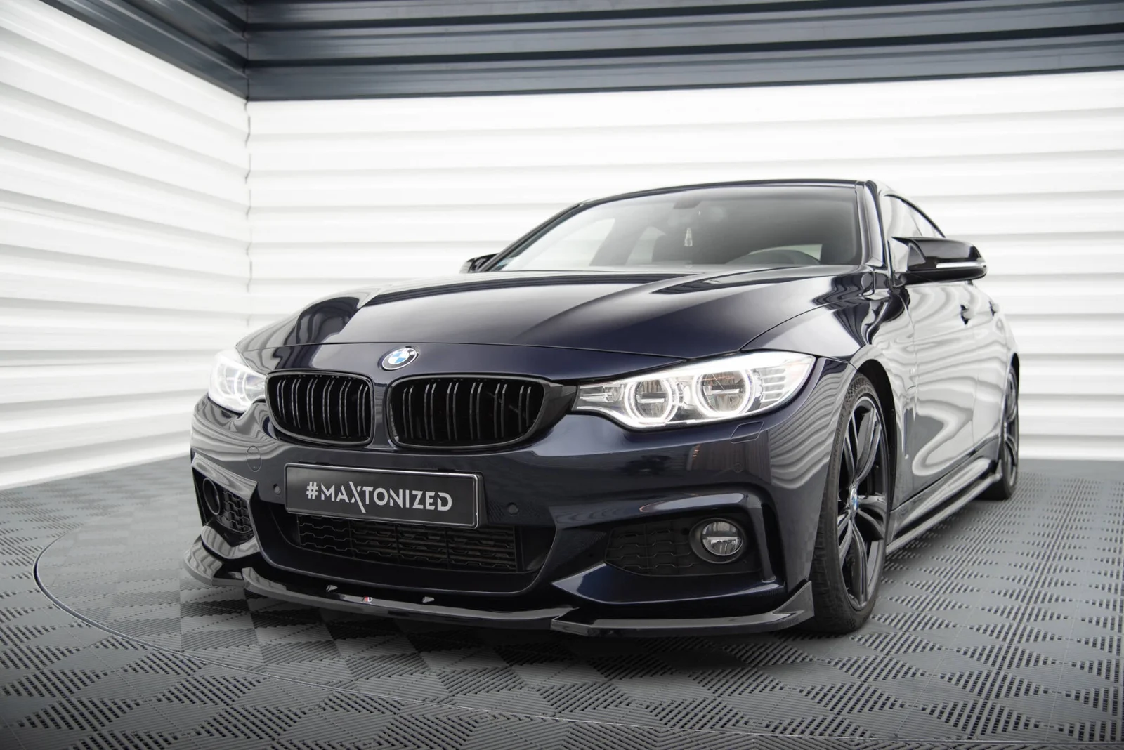 Maxton Frontsplitter V.6 für BMW 4er M-Paket F32 F36 F33 – Schwarz glänzend