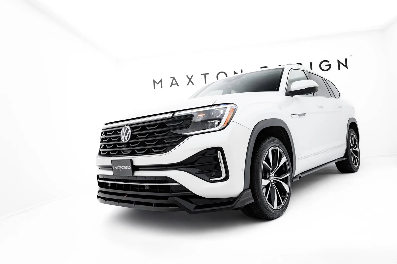 Maxton Design Frontsplitter für VW Atlas R-Line Mk1 FL 2 – Schwarz glänzend