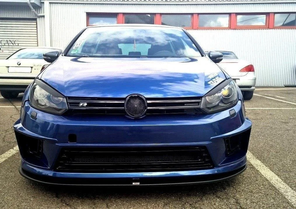 Maxton Frontsplitter für VW Golf 6 (Fur R400 Stosstange) – Schwarz glänzend