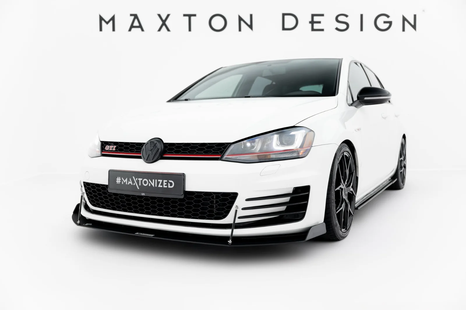 Maxton Design Frontsplitter für VW Golf 7 GTI GTD – Schwarz matt