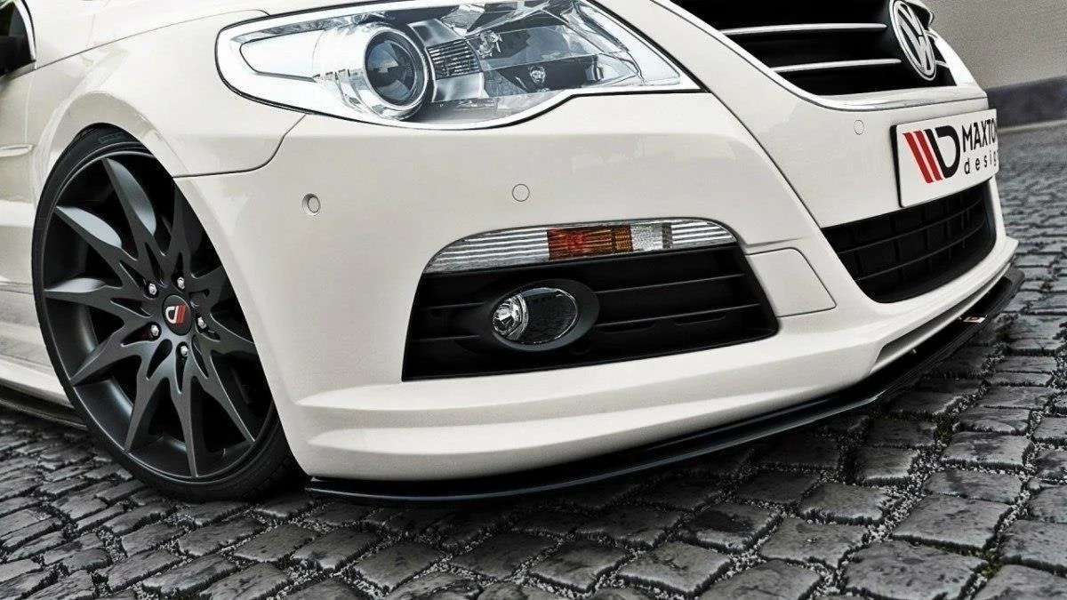 Maxton Design Frontsplitter für VW Passat CC R36 R-line – Schwarz glänzend