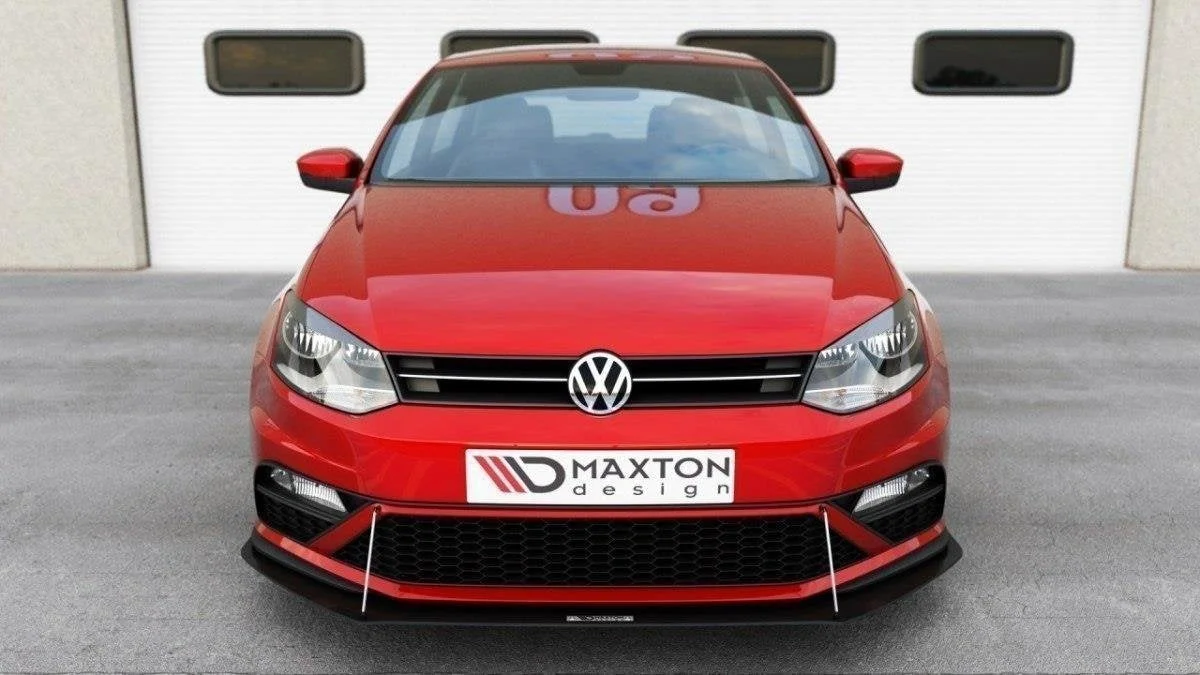 Maxton Design Frontsplitter für VW Polo GTI Mk5 FL – Schwarz matt – VW-PO-5F-GTI-CNC-FD1A