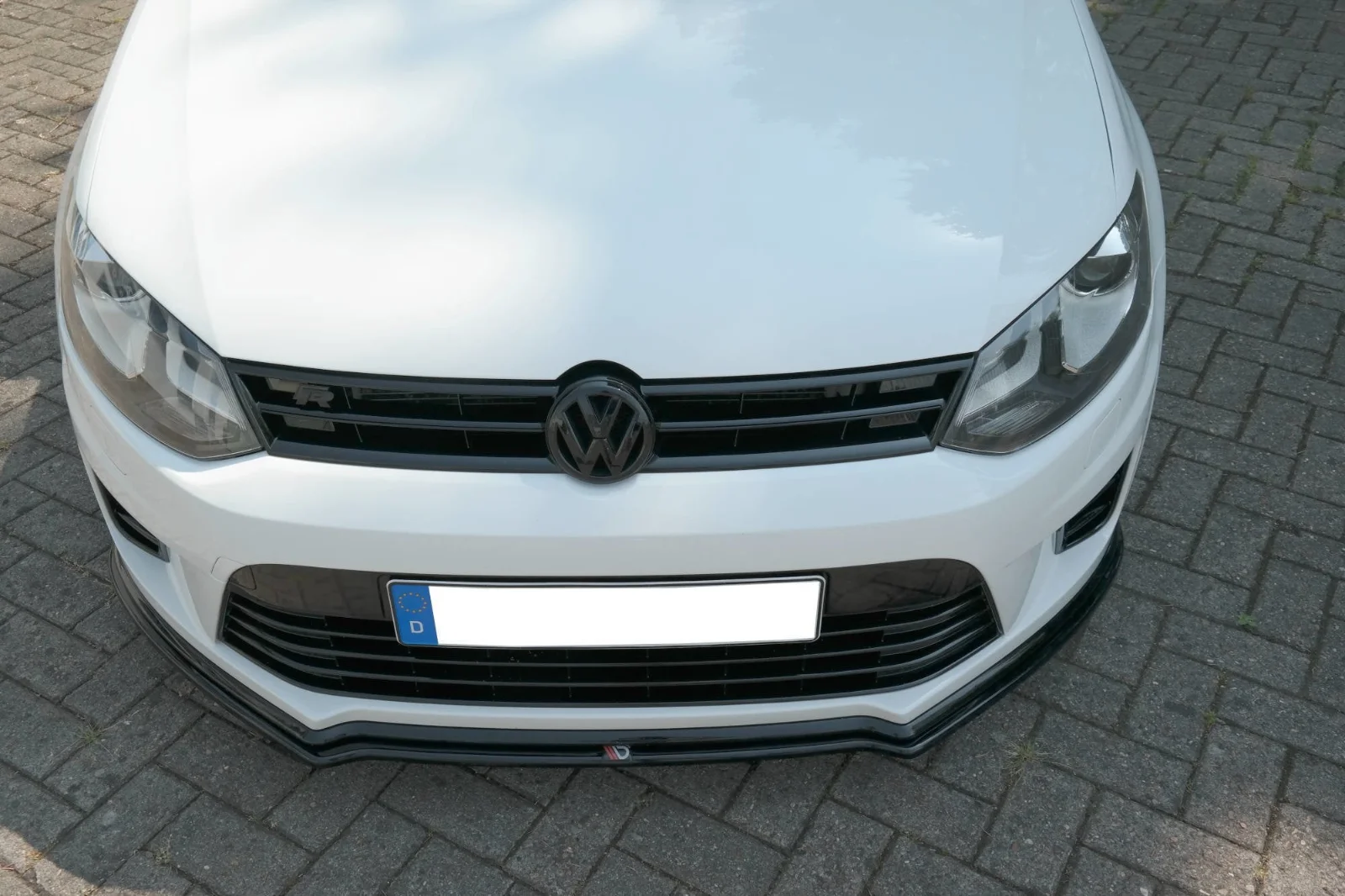 Maxton Design Frontsplitter für VW Polo WRC Mk5 – Schwarz glänzend