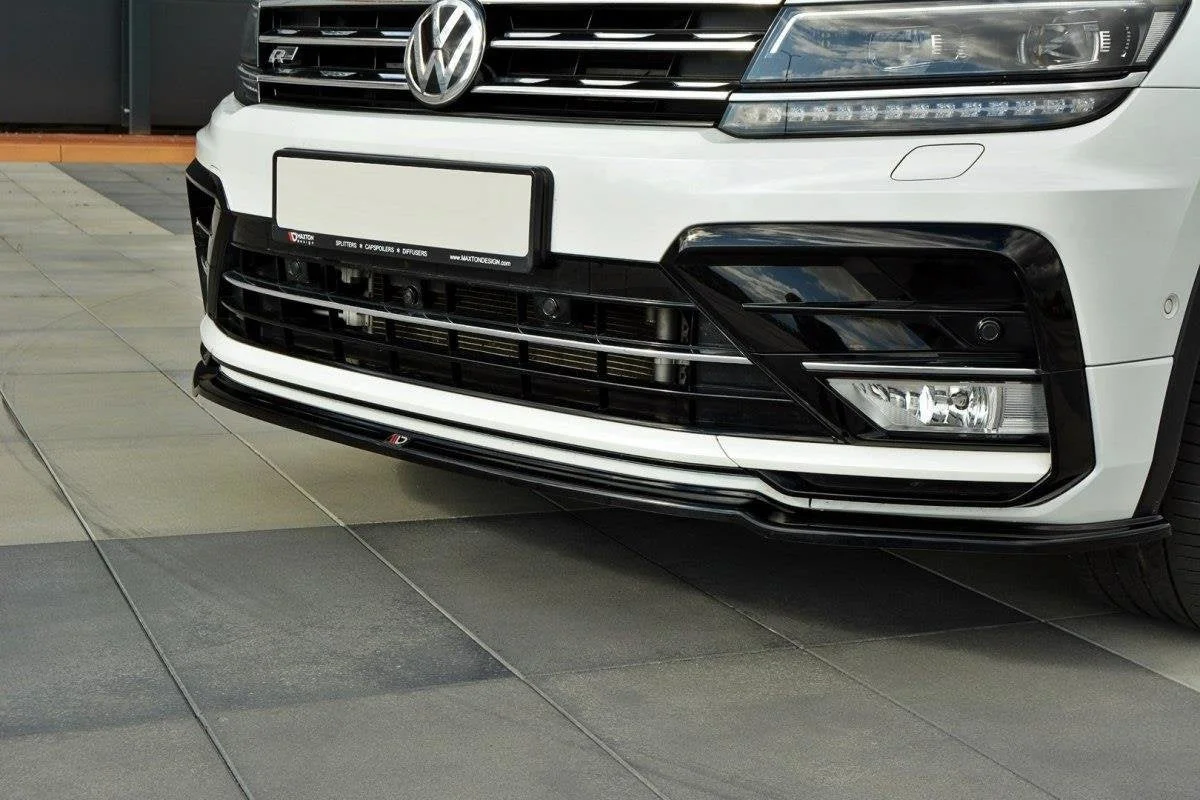 Maxton Design Frontsplitter für VW Tiguan Mk2 R-Line – Schwarz glänzend