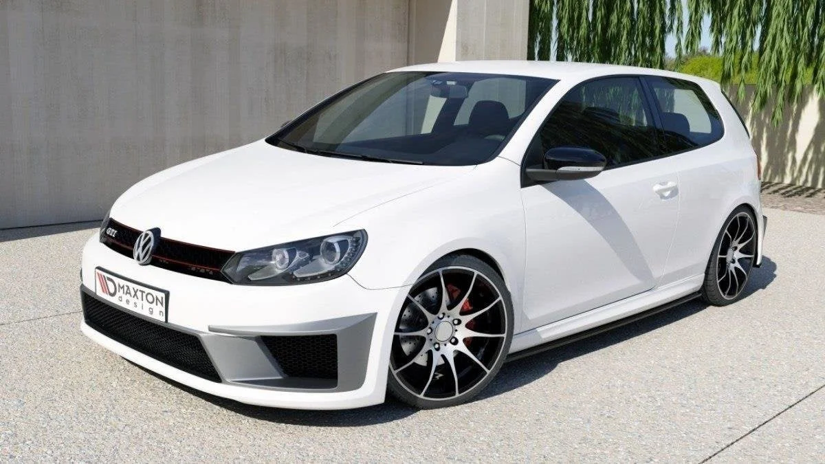 Maxton Design Frontstoßstange für VW Golf 6 (R400 LOOK) – GFK, unlackiert