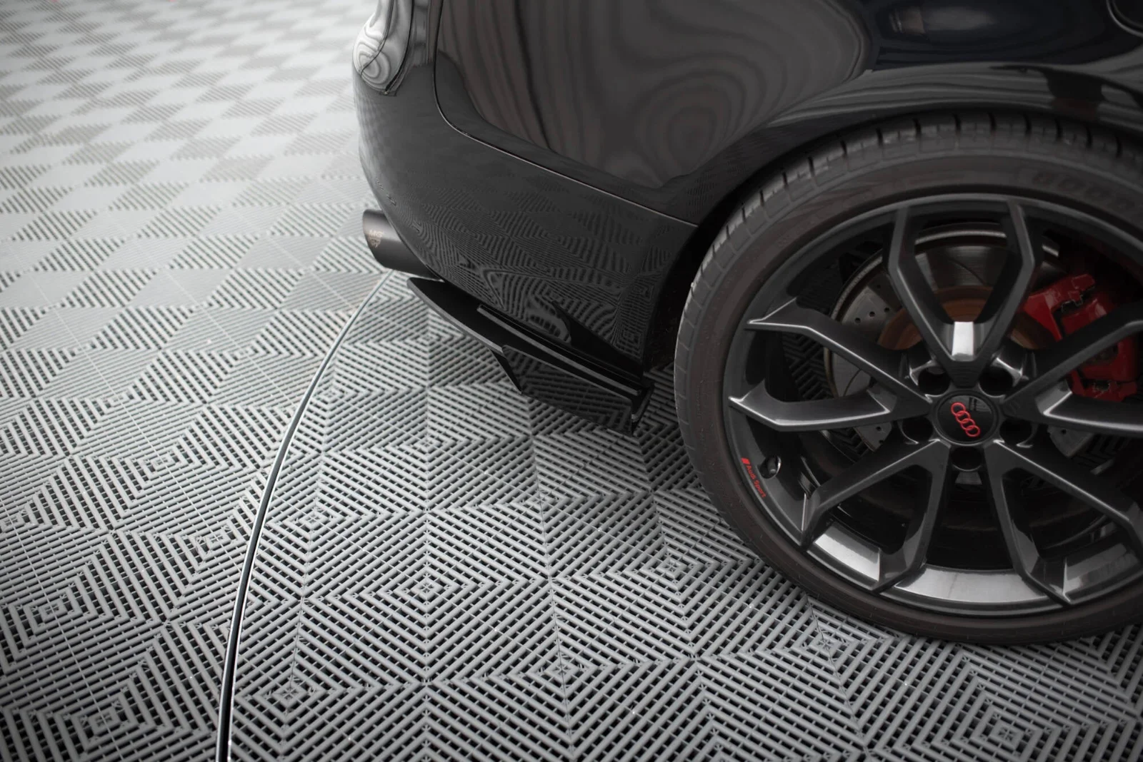Maxton Heck-Seitenflaps für Audi S5 A5 S line Cabriolet 8T – Schwarz matt