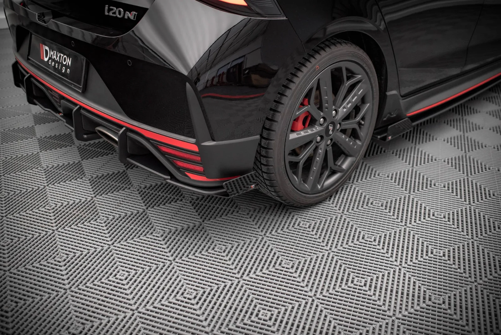 Maxton Design Heck-Seitenflaps für Hyundai i20 N Mk3 – Schwarz matt