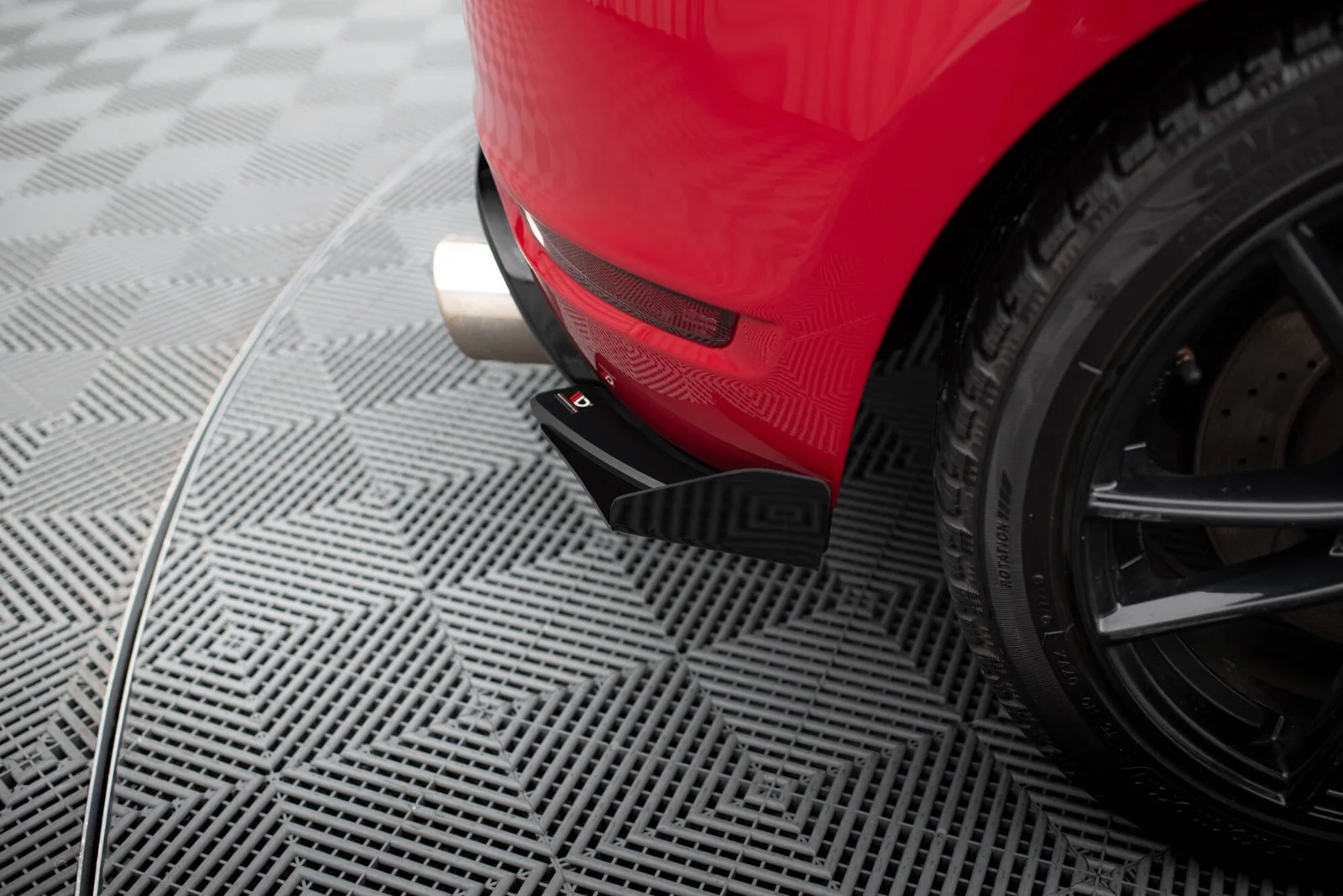 Maxton Design Heck-Seitenflaps für VW Golf 6 GTI 35th Mk6 – Schwarz matt
