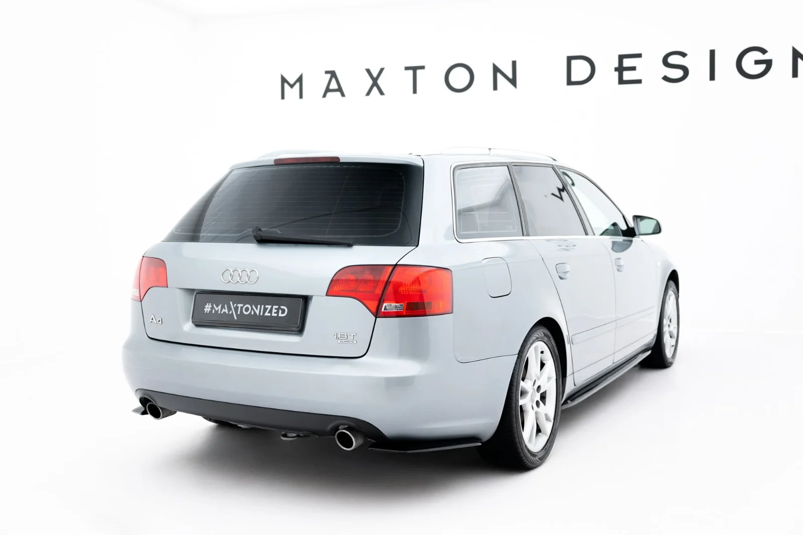 Maxton Design Heck-Seitensplitter für Audi A4 B7 – Schwarz glänzend