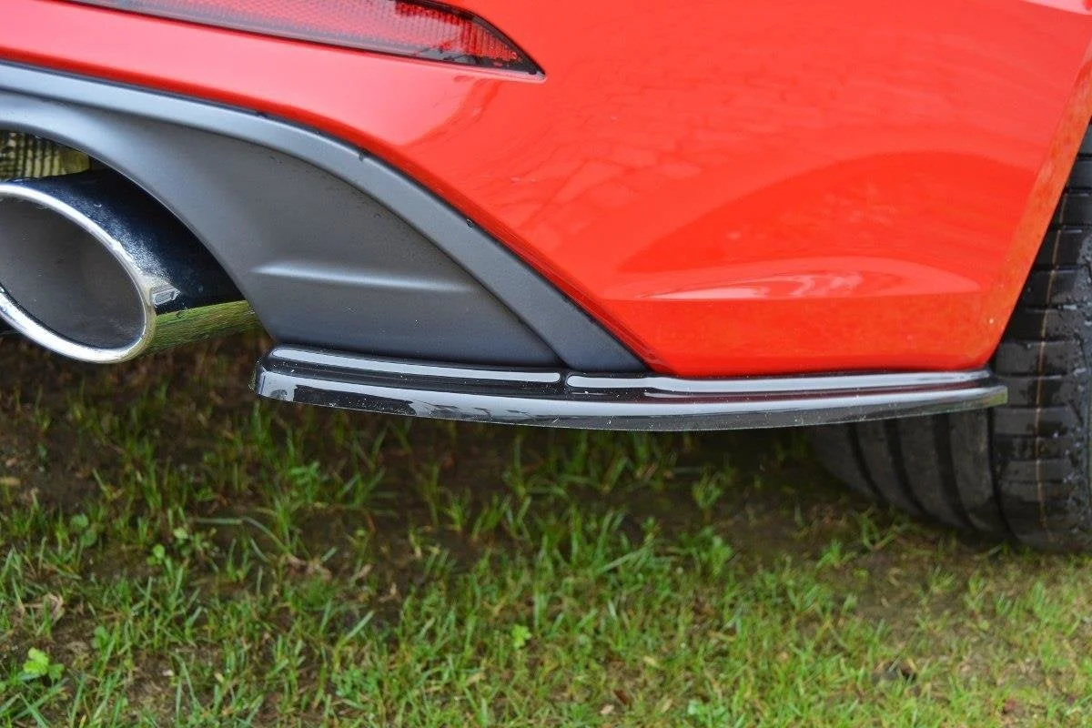 Maxton Design Heck-Seitensplitter für Audi A5 F5 S line – Schwarz glänzend