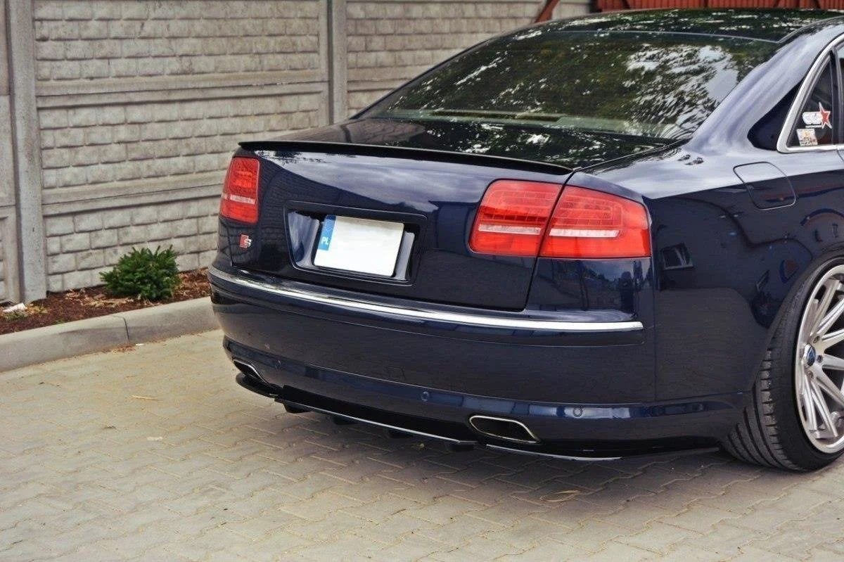 Maxton Design Heck-Seitensplitter für Audi A8 W12 D3 – Schwarz glänzend
