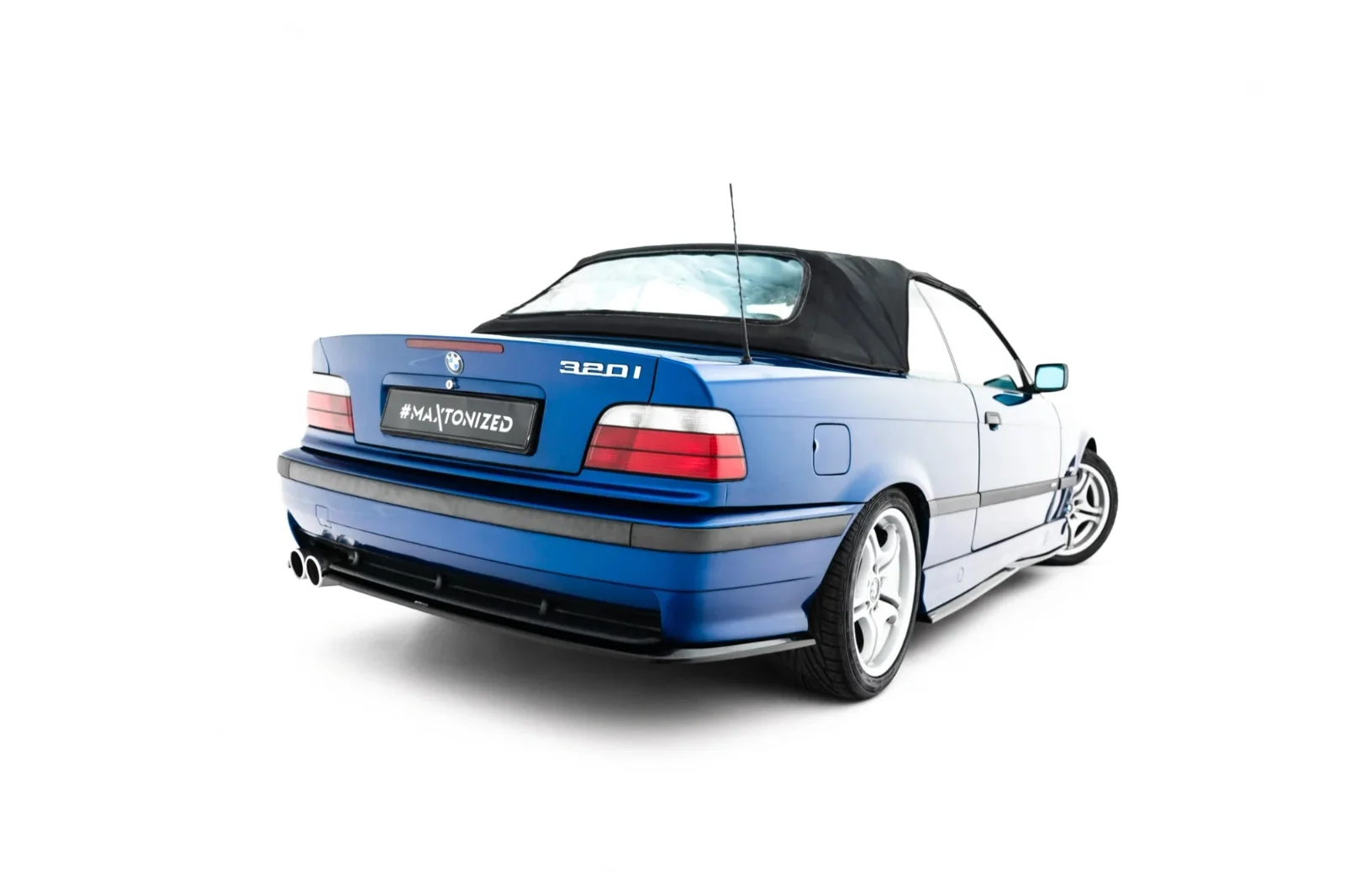 Maxton Design Heck-Seitensplitter für BMW M3 3 M-Paket E36 – Schwarz glänzend