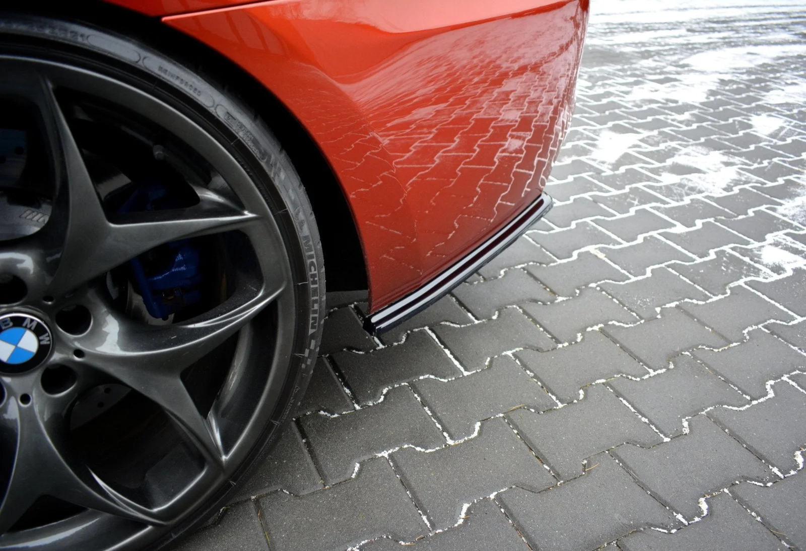 Maxton Heck-Seitensplitter für BMW M6 Cabriolet F06 F13 F12 – Schwarz glänzend