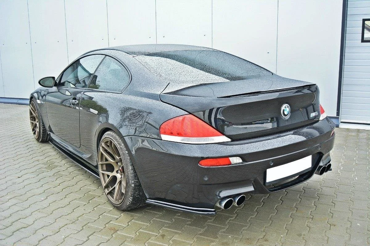 Maxton Design Heck-Seitensplitter für BMW M6 E63 – Schwarz glänzend