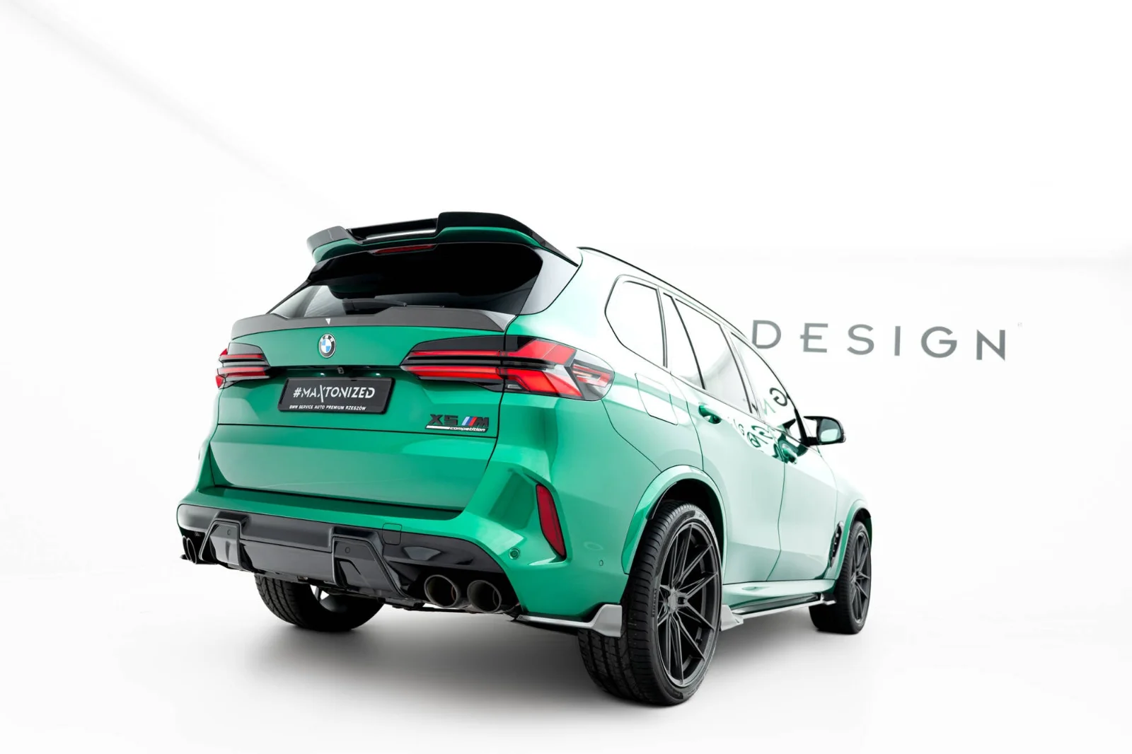 Maxton Design Heck-Seitensplitter für BMW X5 M F95 FL – Sichtcarbon (Prepreg)