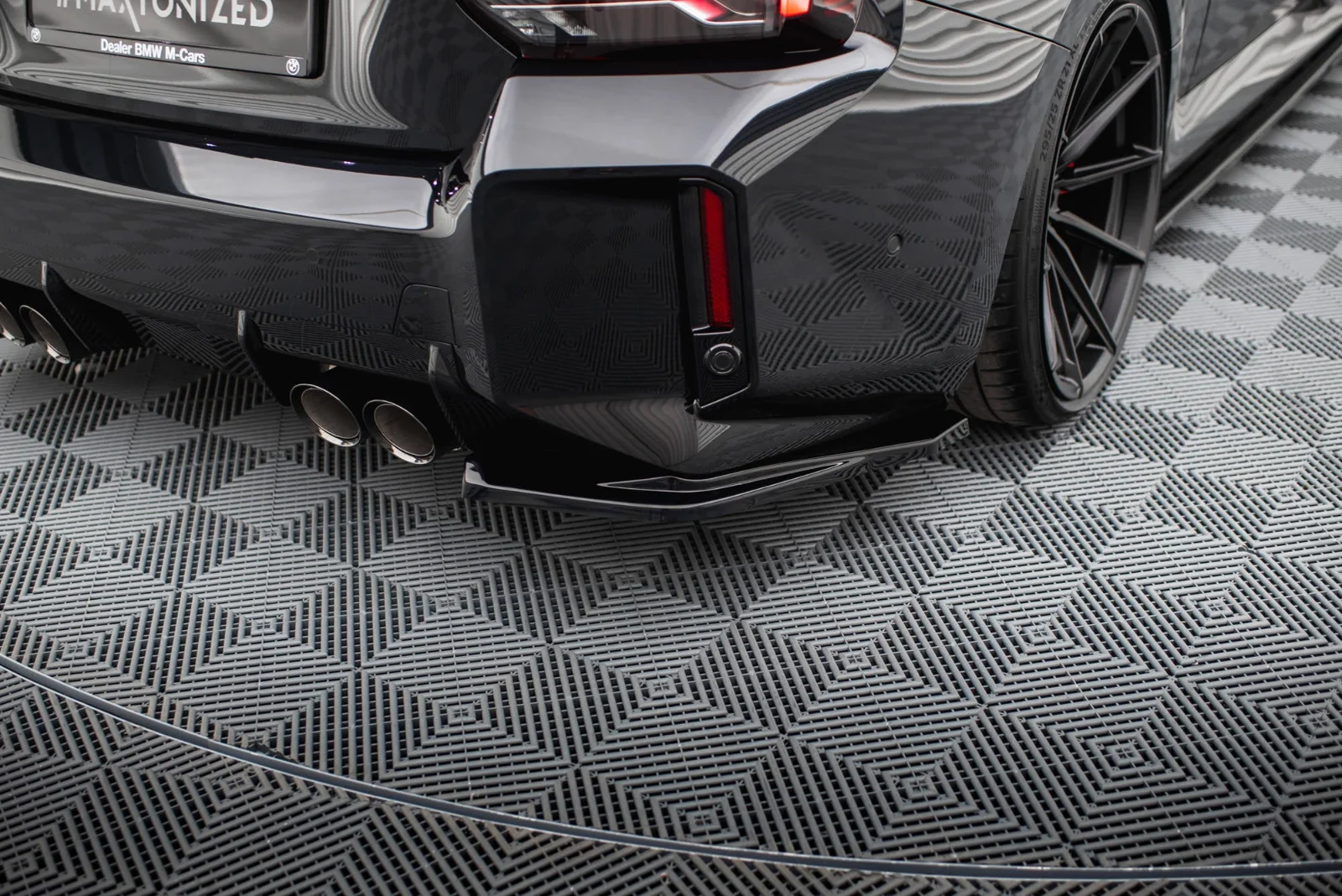 Maxton Design Heck-Seitensplitter V.1 für BMW M2 G87 – Schwarz glänzend