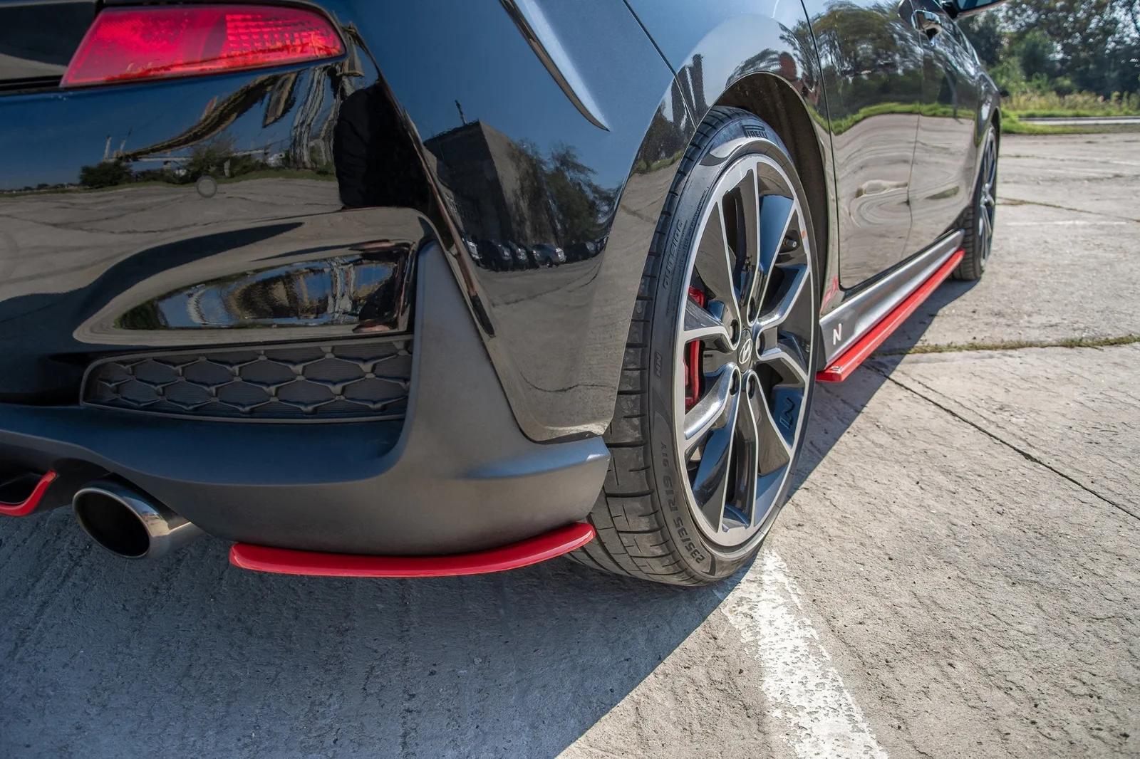 Maxton Design Heck-Seitensplitter V.2 für Hyundai i30 N Mk3 – Schwarz glänzend