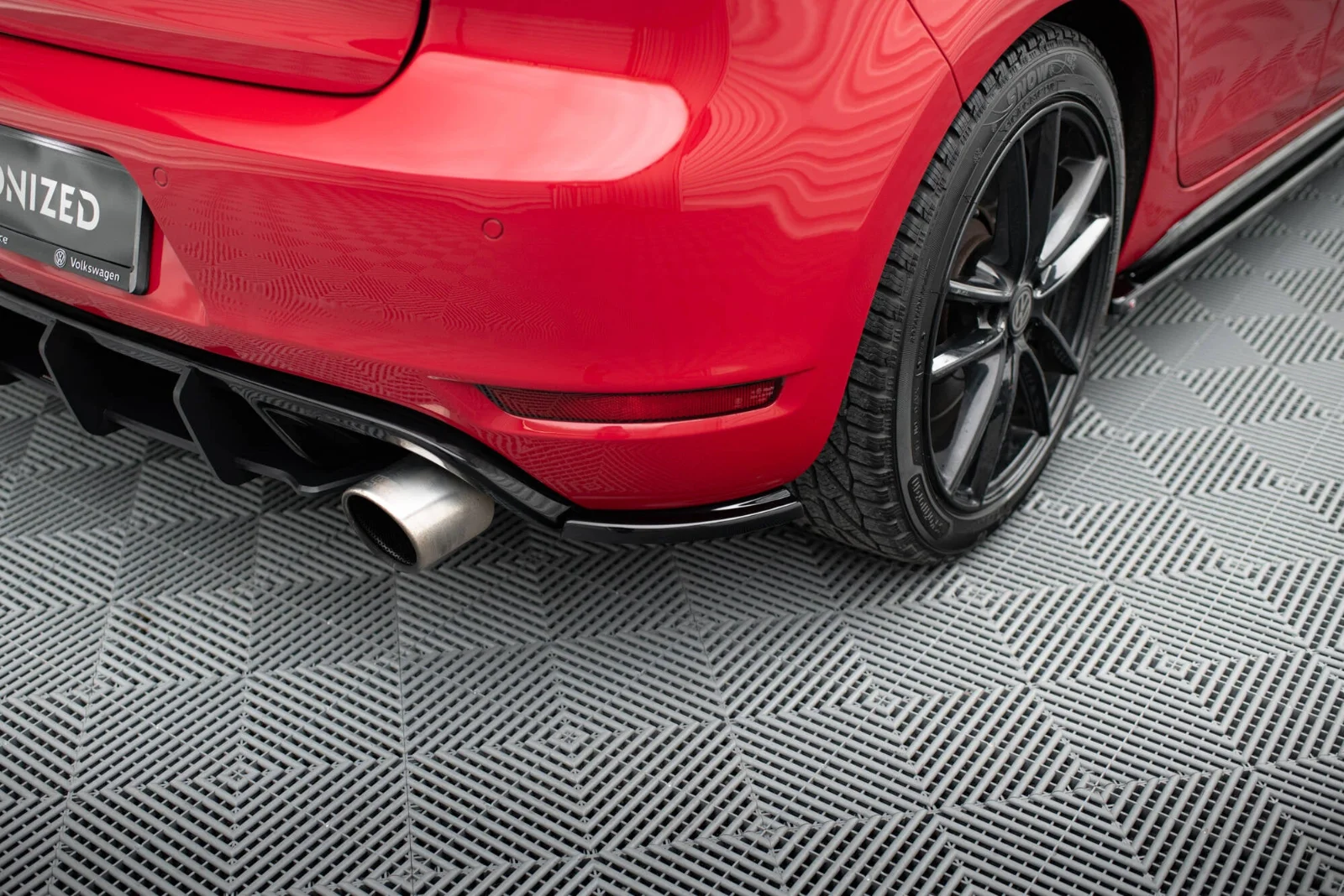 Maxton Design Heck-Seitensplitter für VW Golf 6 GTI 35th – Schwarz glänzend