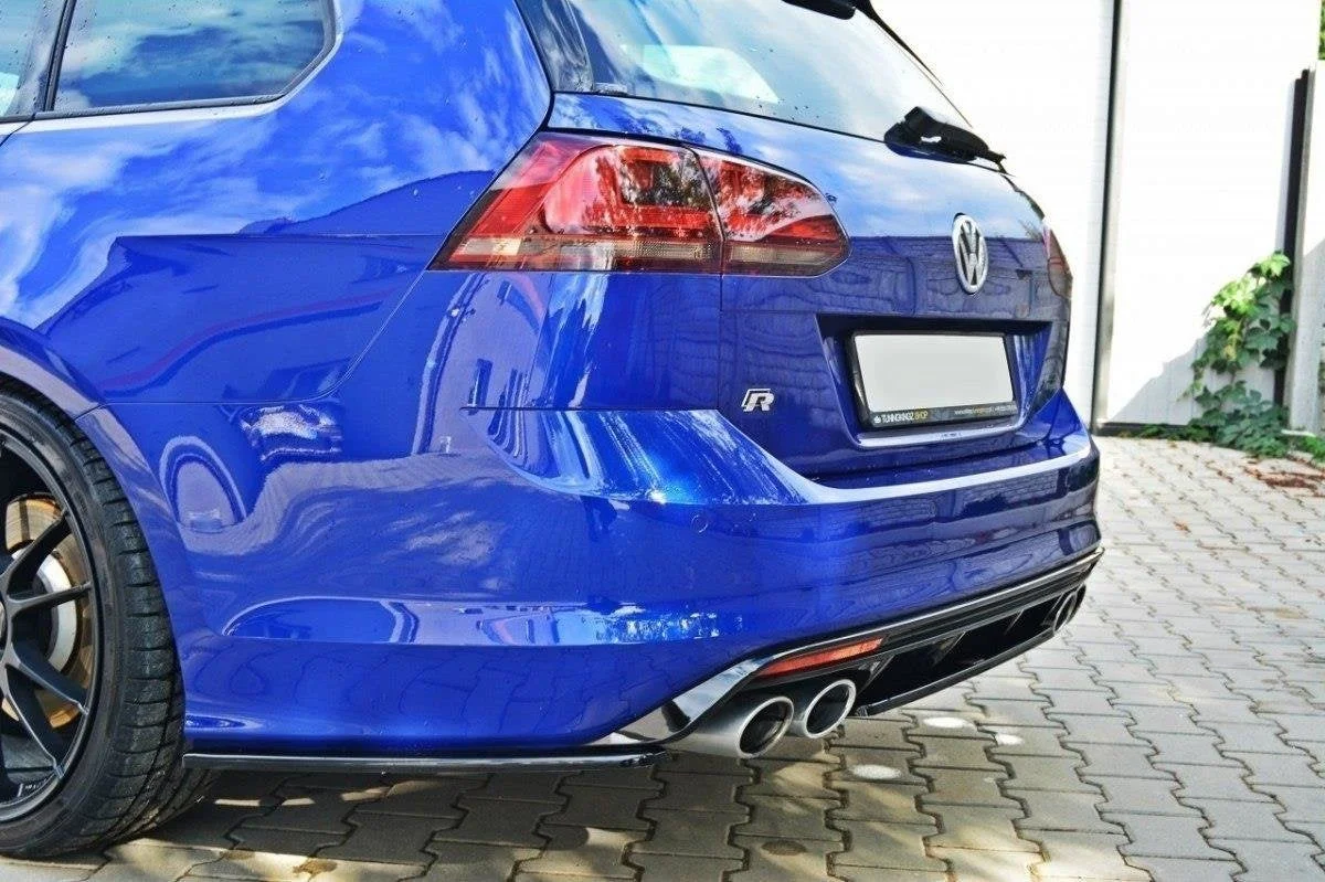 Maxton Design Heck-Seitensplitter für VW Golf 7 R – Schwarz glänzend