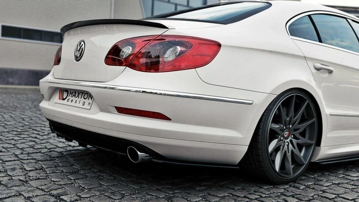 Maxton Design Heck-Seitensplitter für VW Passat CC R36 Rline – Schwarz glänzend