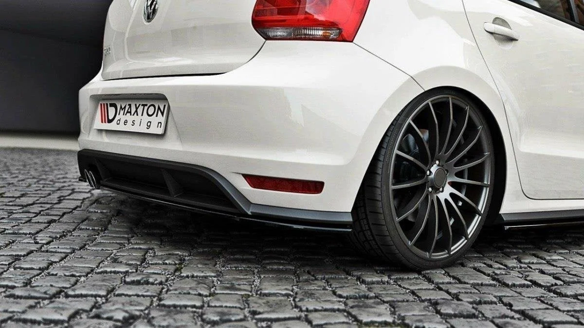 Maxton Design Heck-Seitensplitter für VW Polo GTI Mk5 FL – Schwarz glänzend – VW-PO-5F-GTI-RSD1G