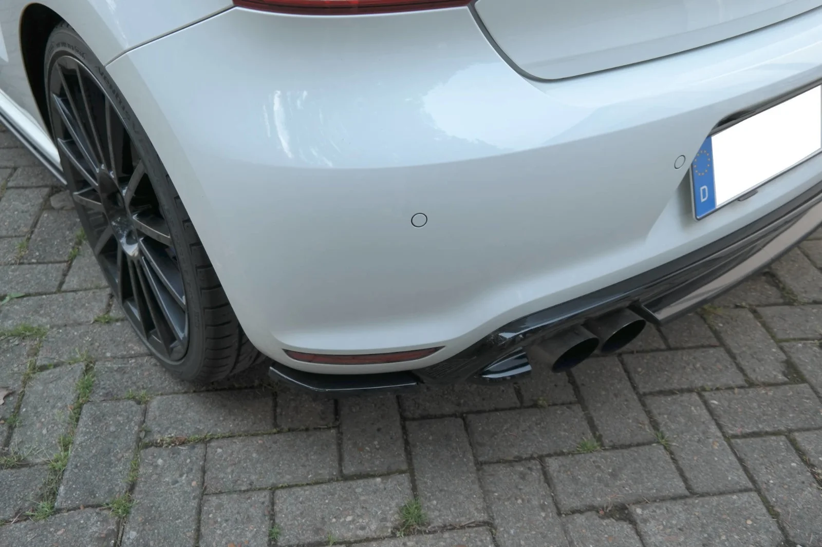 Maxton Design Heck-Seitensplitter für VW Polo WRC Mk5 – Schwarz glänzend