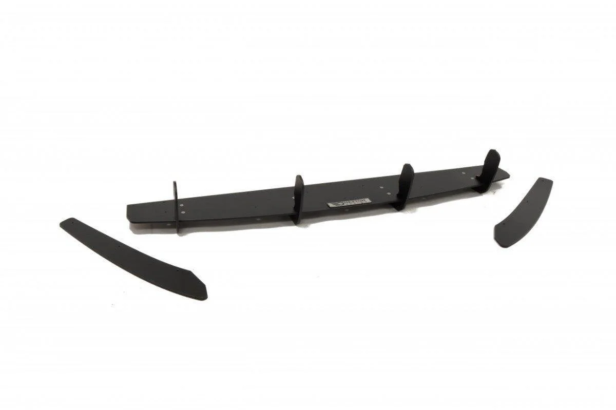 Maxton Heckdiffusor für Audi A6 S line C7 (Auspuffendrohr – Schwarz matt – AU-A6-C7-SLINE-AV-CNC-RS2A