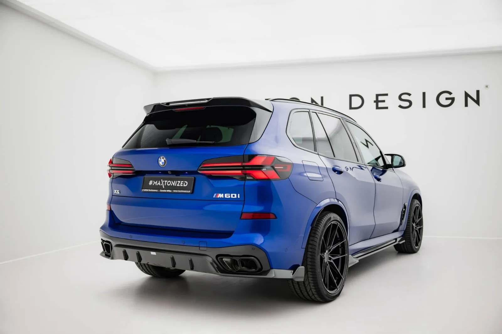Maxton Design Heckdiffusor für BMW X5 M-Paket G05 FL – Sichtcarbon (Prepreg)