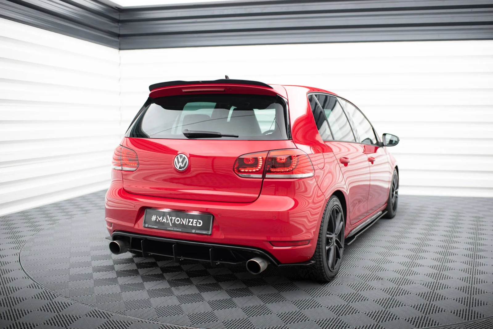 Maxton Design Heckdiffusor für VW Golf 6 GTI 35th – Schwarz matt