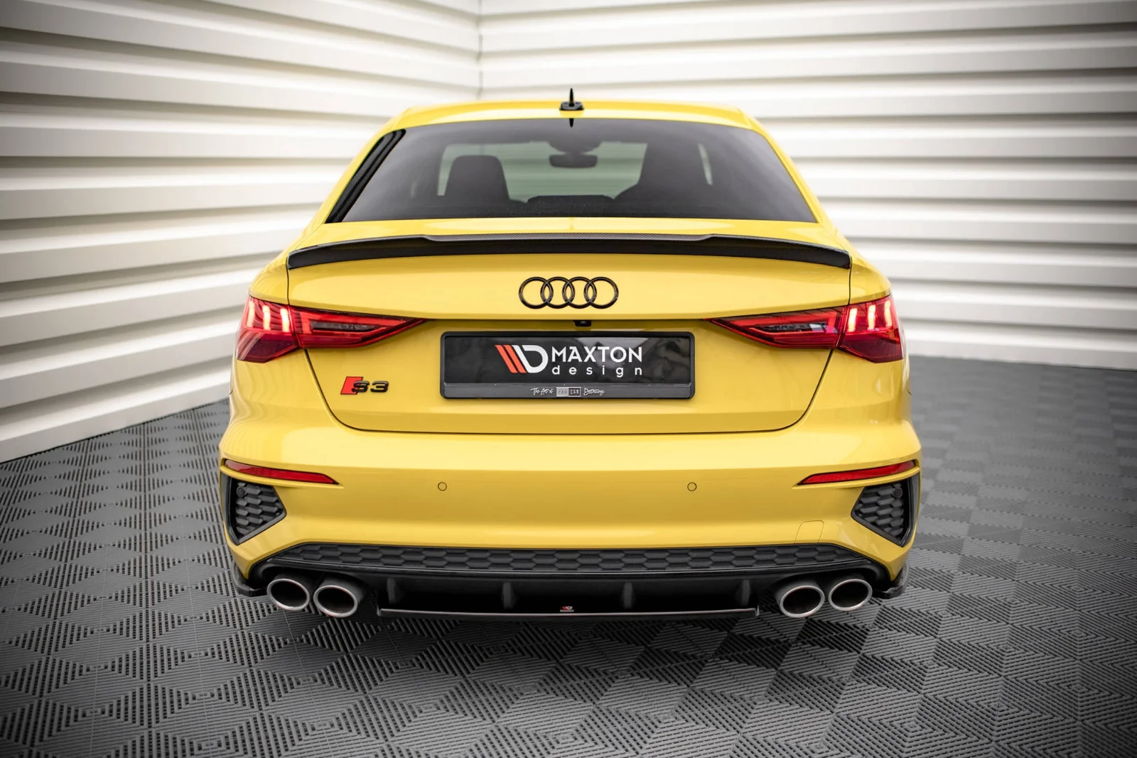 Maxton Design Hecksplitter für Audi S3 8Y – Schwarz glänzend – AU-S3-8Y-S-RD1G