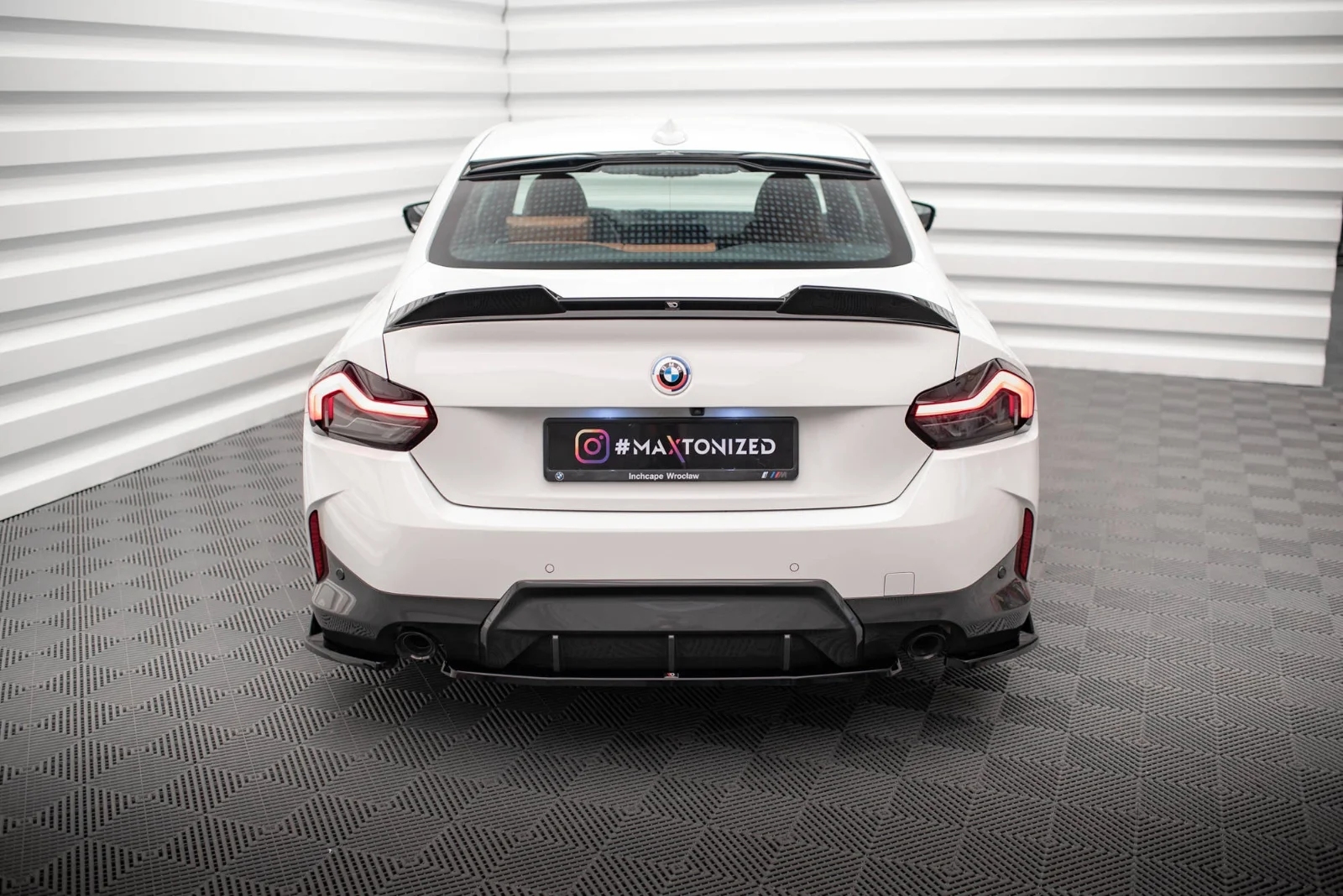 Maxton Design Hecksplitter für BMW 2er M-Paket G42 – Schwarz glänzend