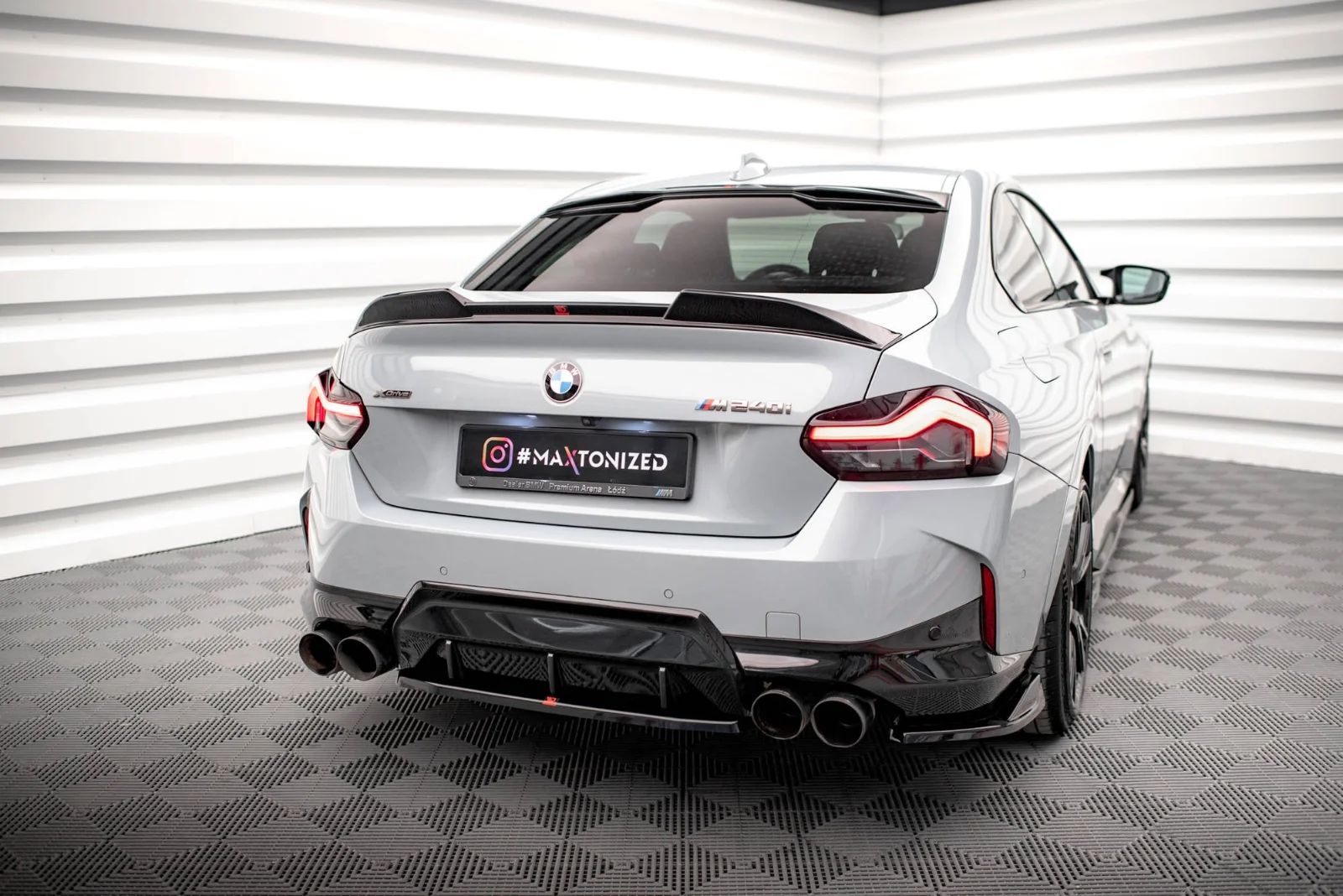 Maxton Design Hecksplitter für BMW 2er M240i G42 – Schwarz glänzend
