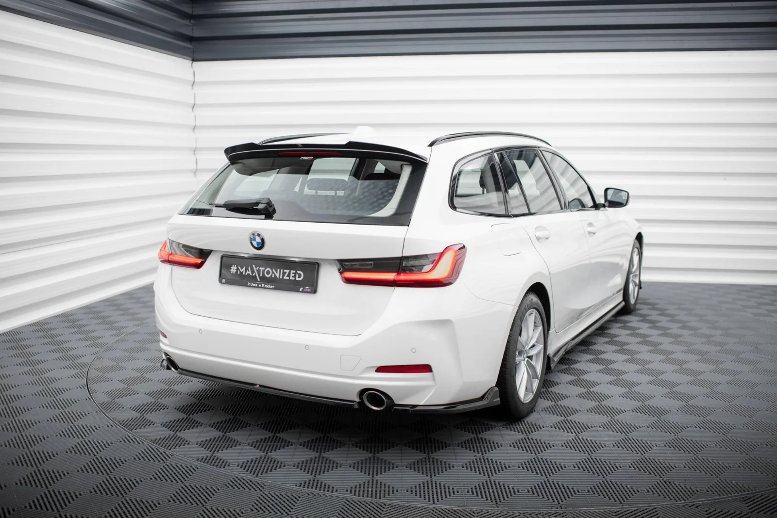 Maxton Design Hecksplitter für BMW 3er G20 G21 FL – Schwarz glänzend