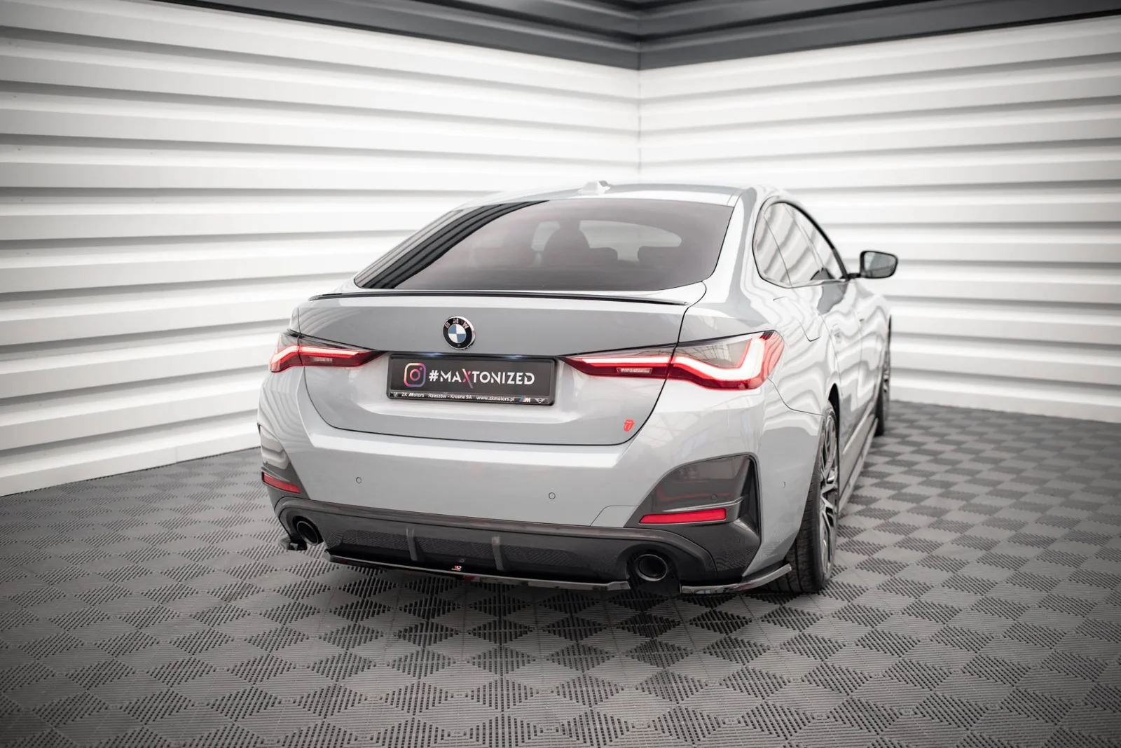 Maxton Design Hecksplitter für BMW 4er M-Paket G26 – Schwarz glänzend