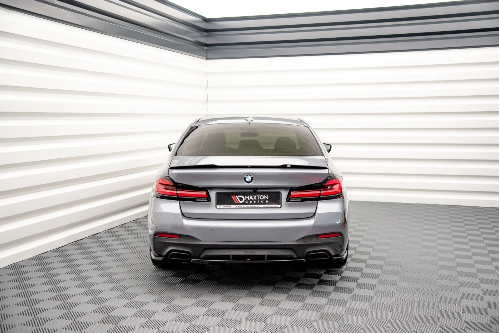 Maxton Design Hecksplitter für BMW 5er M-Paket G30 G31 FL – Schwarz glänzend