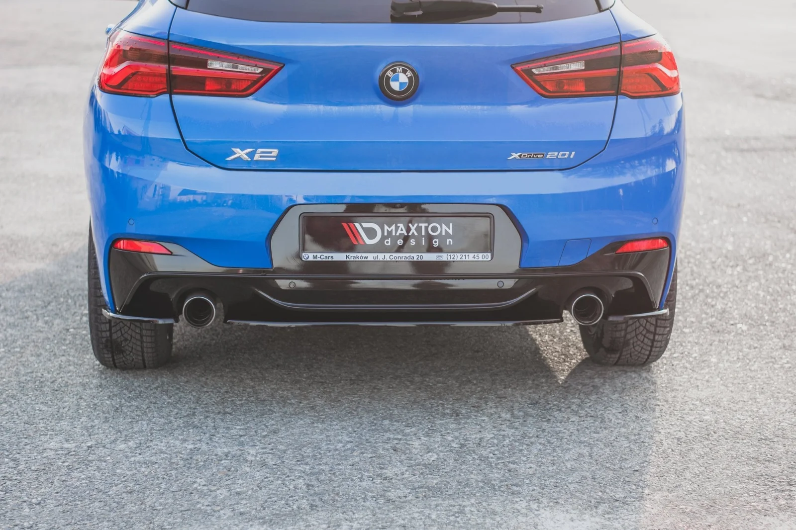 Maxton Design Hecksplitter für BMW X2 F39 M-Paket – Schwarz glänzend