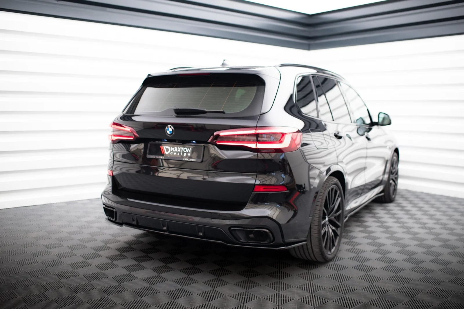 Maxton Design Hecksplitter für BMW X5 G05 M-Paket – Schwarz glänzend