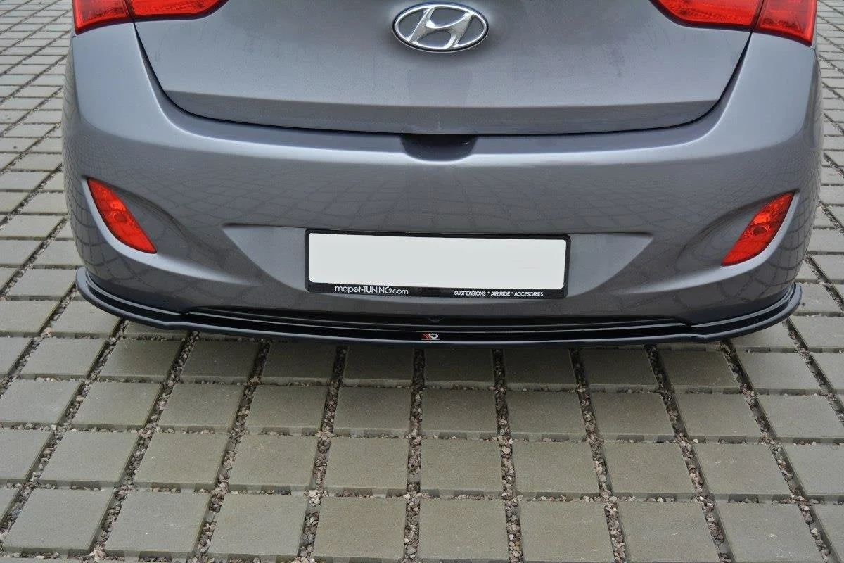 Maxton Design Hecksplitter für Hyundai i30 Mk2 – Schwarz glänzend