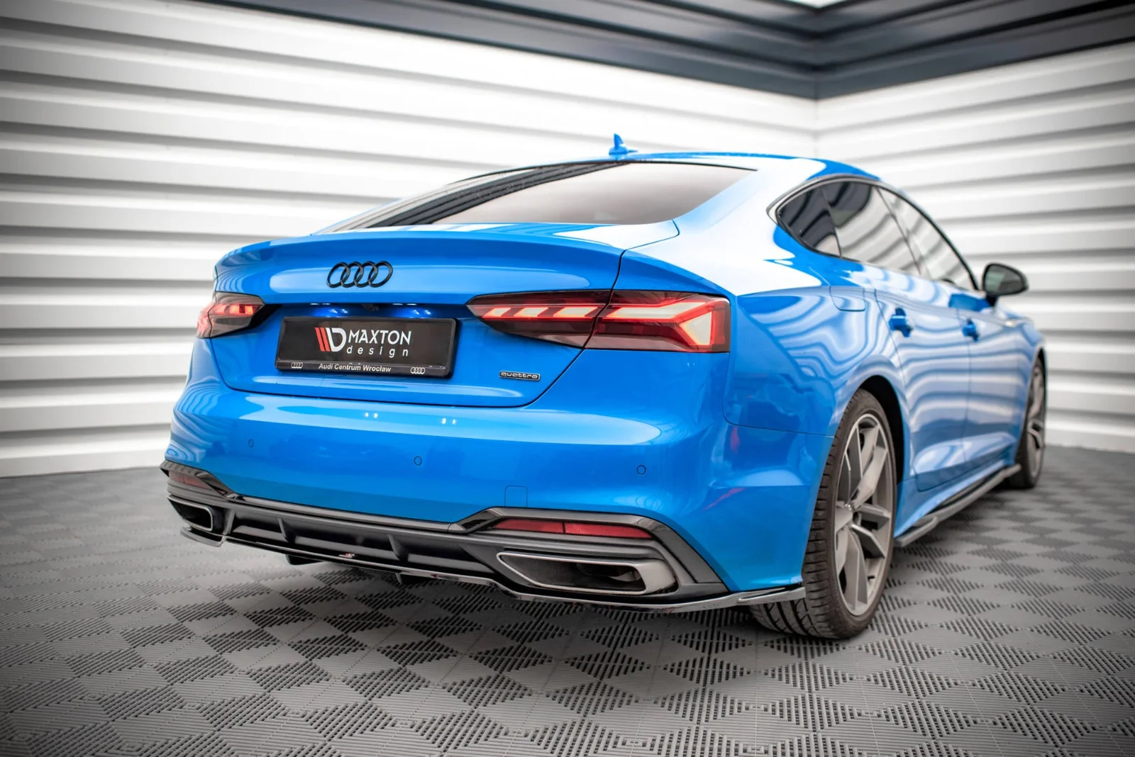 Maxton Design Hecksplitter für Audi A5 S line F5 FL – Schwarz glänzend