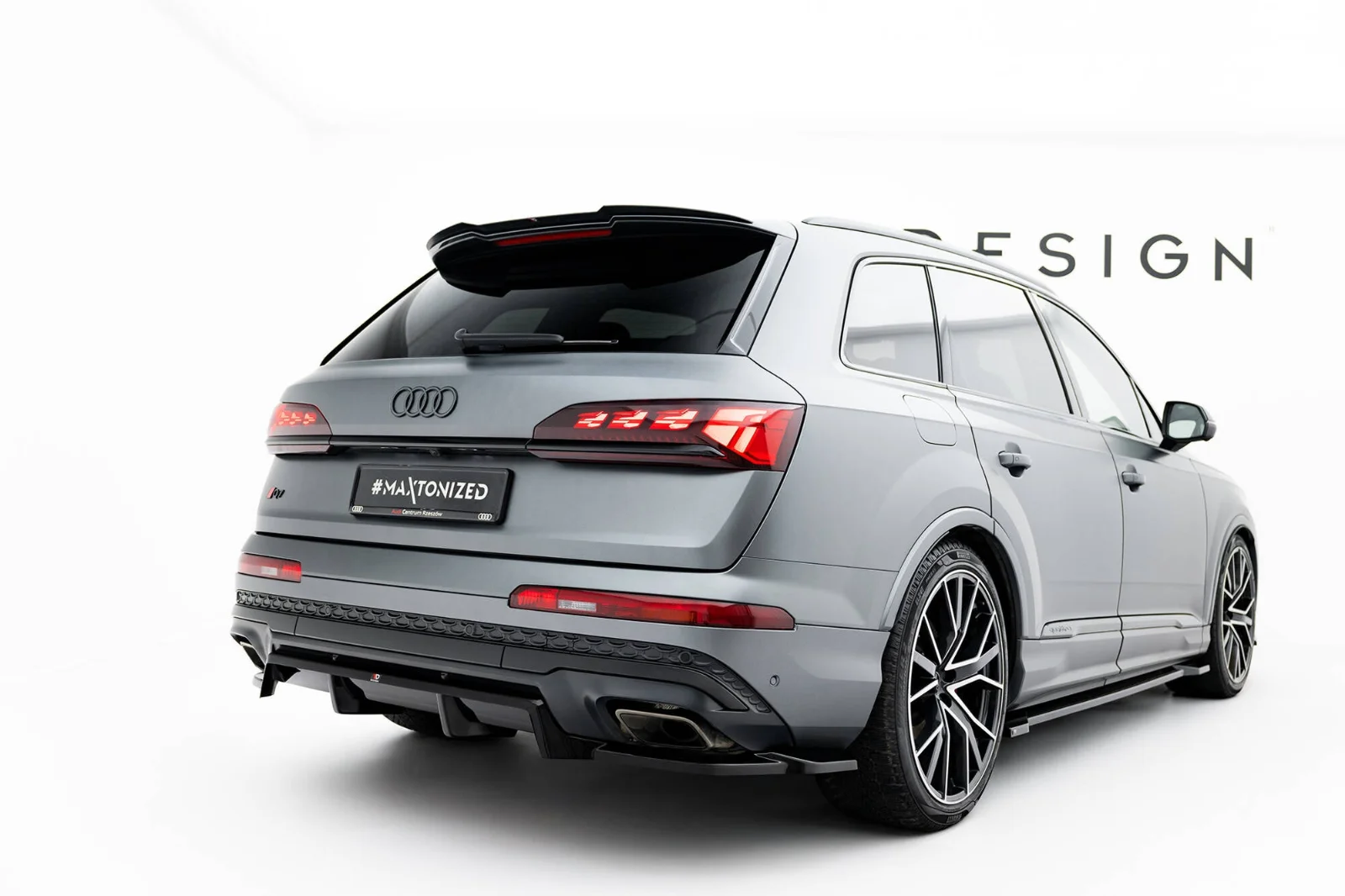 Maxton Design Hecksplitter für Audi Q7 S line Mk2 FL 2 – Schwarz glänzend