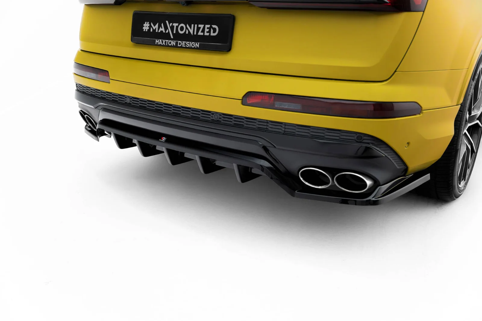 Maxton Design Hecksplitter für Audi SQ7 Mk2 (4M) FL – Schwarz glänzend