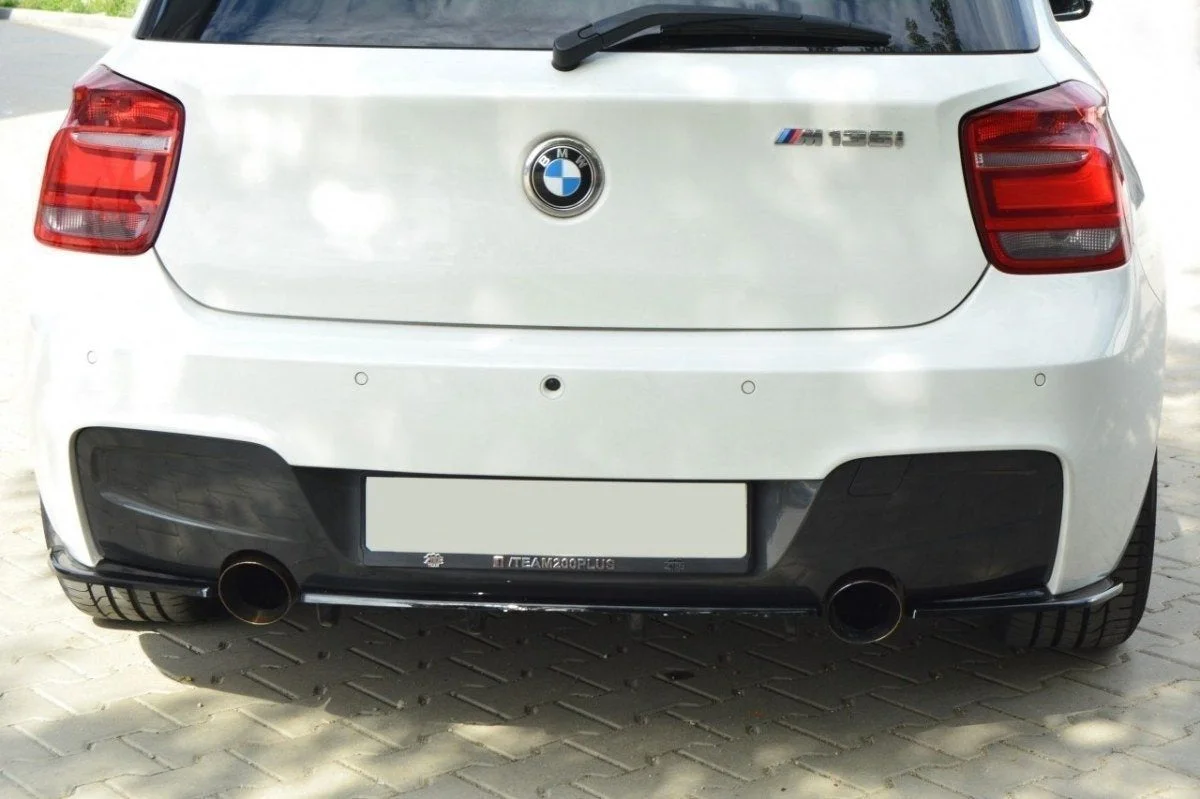 Maxton Hecksplitter für BMW 1er F20 M-Power (Mit Einem – Schwarz glänzend