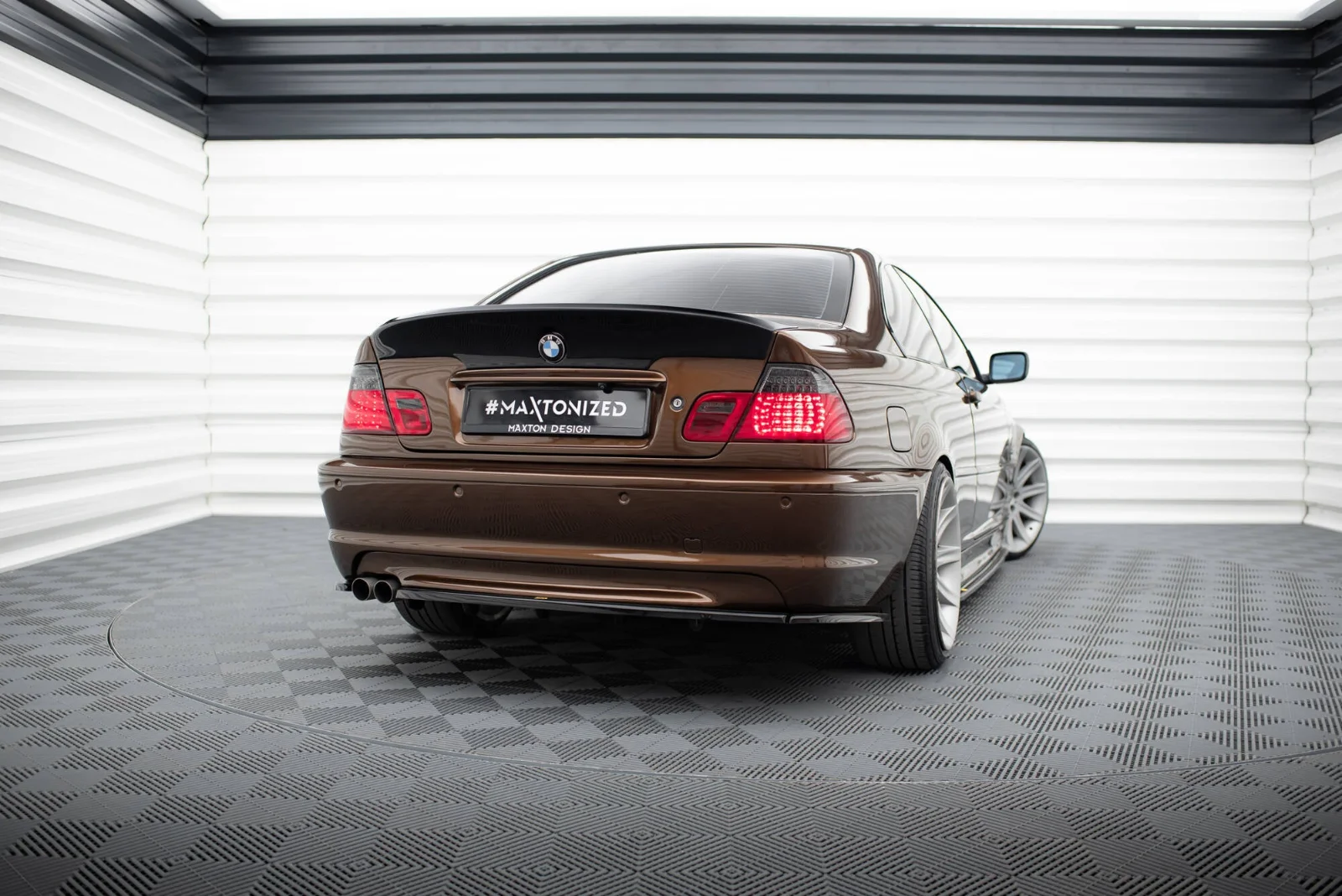 Maxton Hecksplitter für BMW 3er E46 M-Paket (Mit Einem – Schwarz glänzend